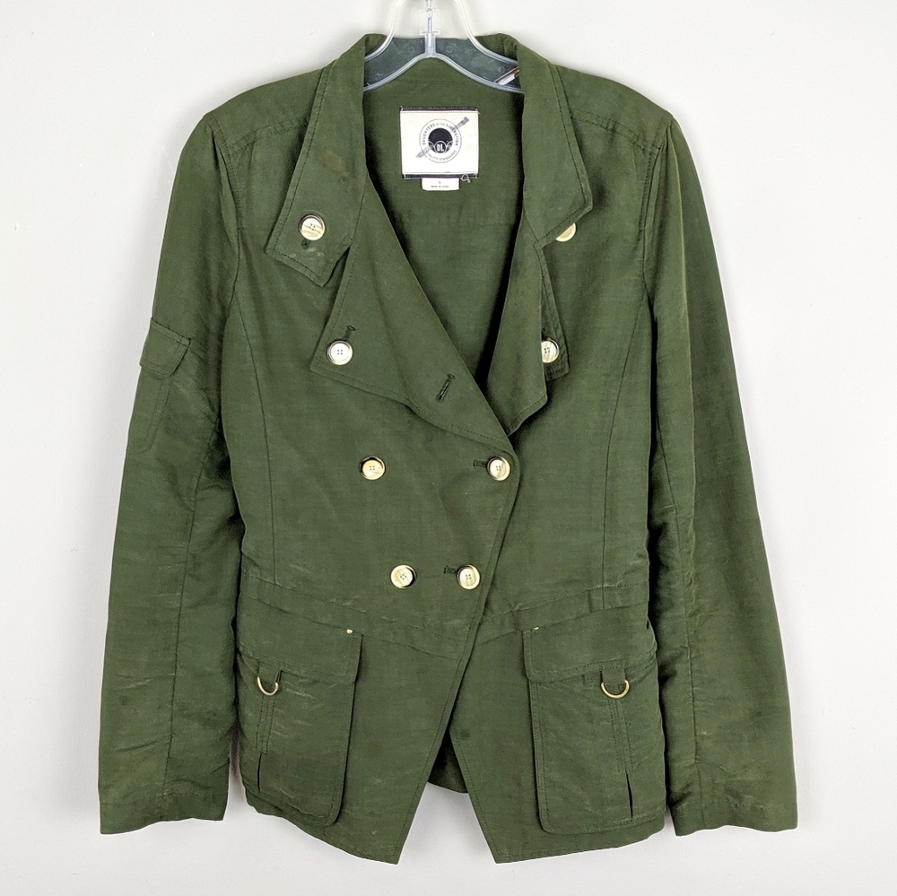 Anthropologie | Army Green Button Jacket -E76 - Picture 1 of 8